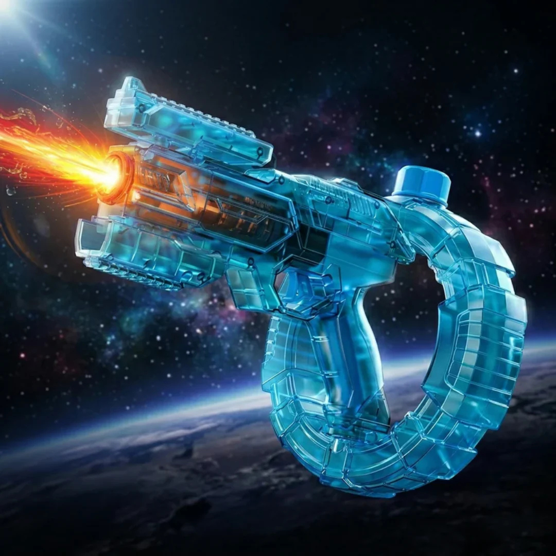 Pistola de agua eléctrica con luz