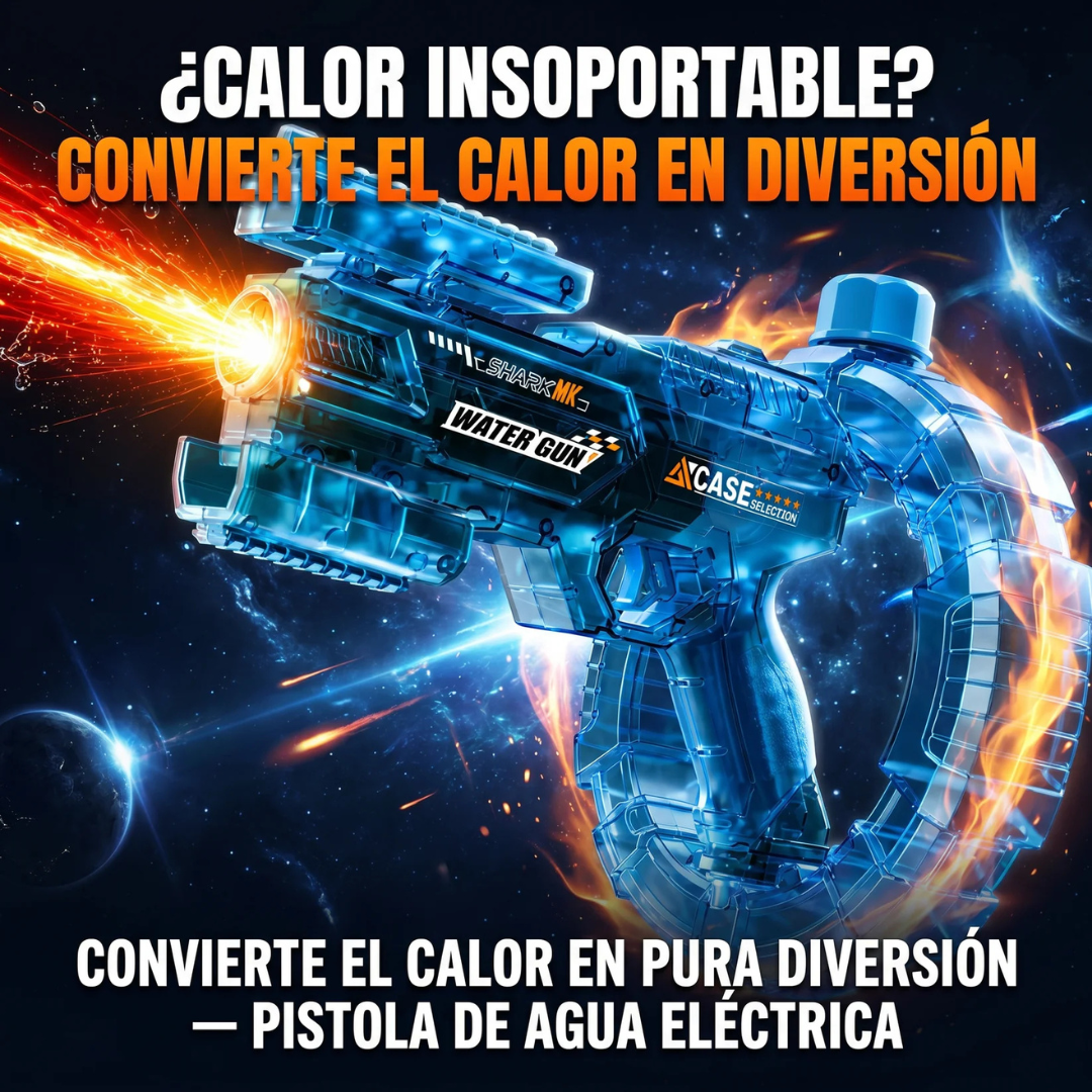 Pistola de agua eléctrica con luz