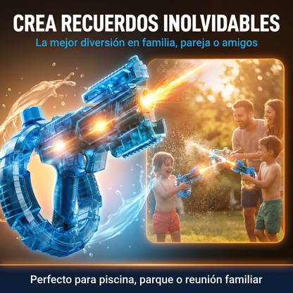 Pistola de agua eléctrica con luz